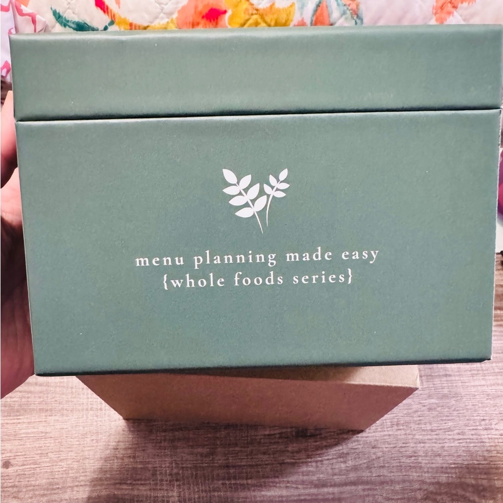 Green Menu Planning Box (Whole Foods Series recipe cards) PPP company!